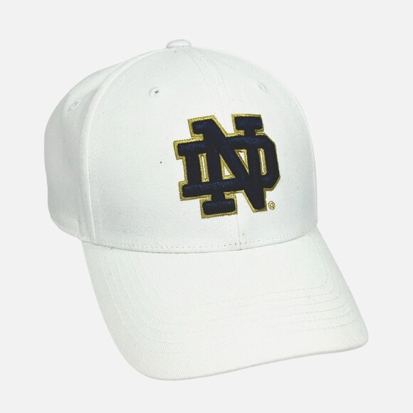 Notre Dame Fighting Irish Under Armour Classic Adjustable Hat White NWOT - Picture 1 of 6